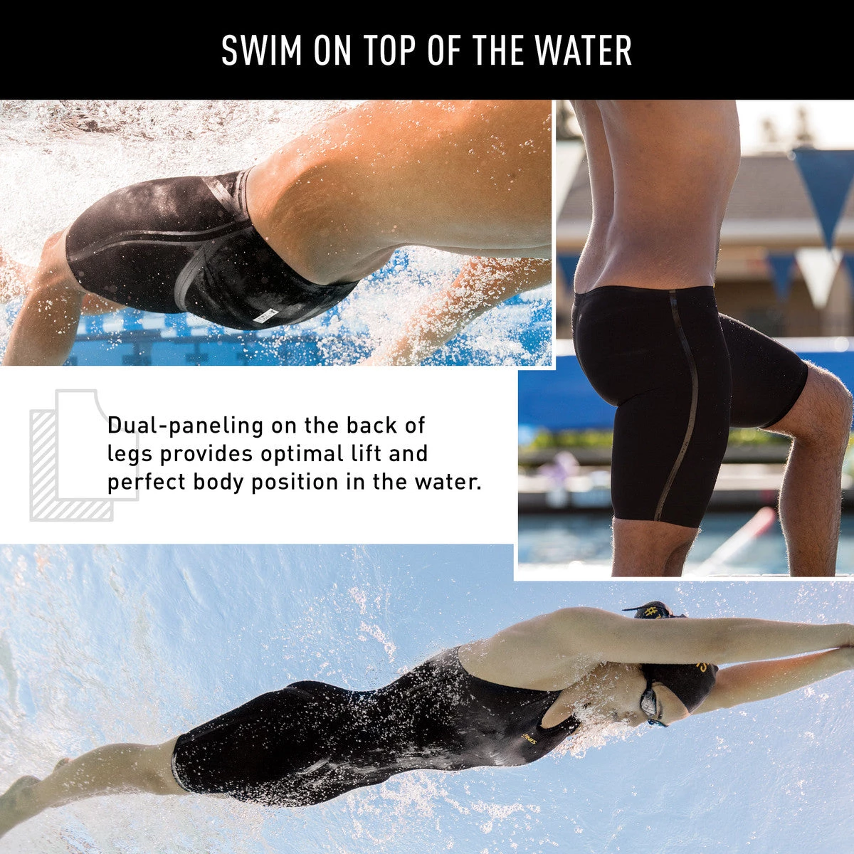 FINIS® Tech Suit Vapor Pro Open Back Kneeskin | Performance Technical Racing Suit