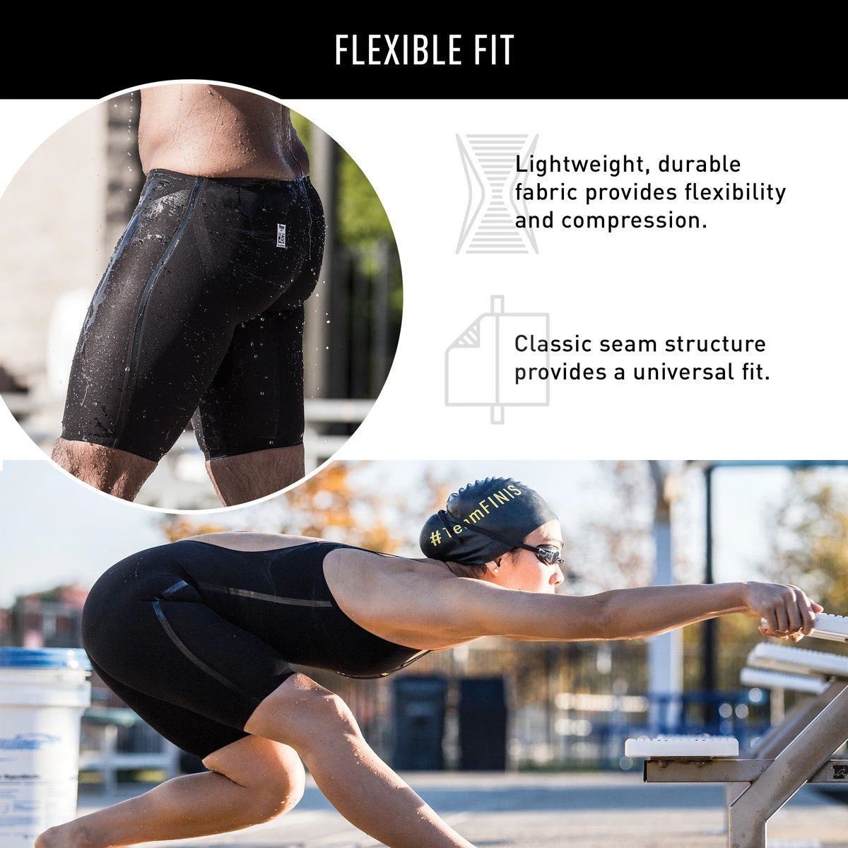 FINIS® Tech Suit Vapor Pro Open Back Kneeskin | Performance Technical Racing Suit