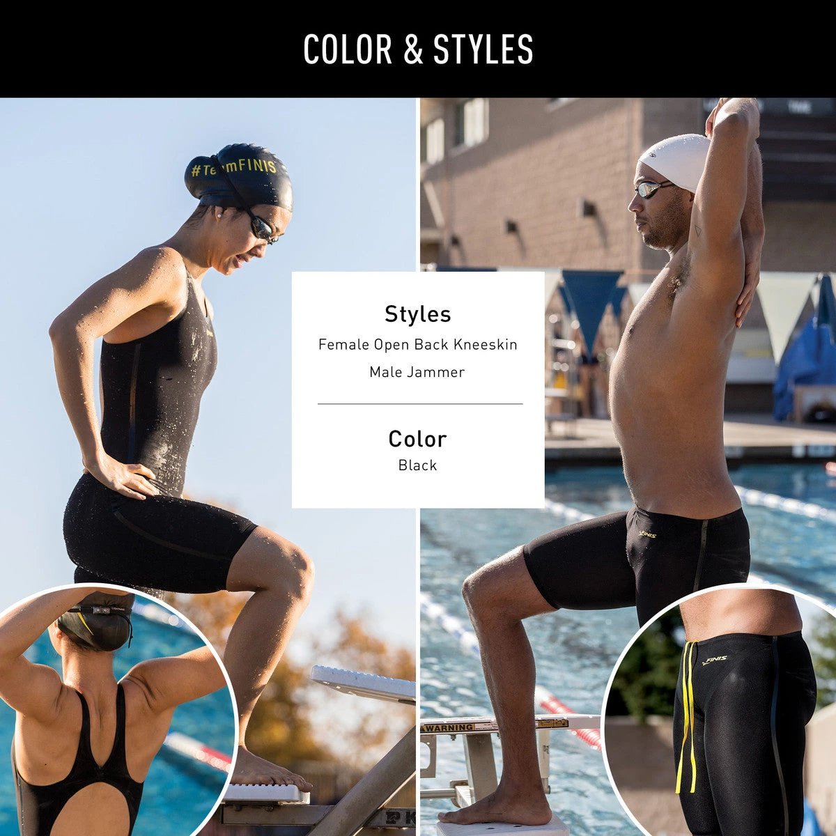 FINIS® Tech Suit Vapor Pro Open Back Kneeskin | Performance Technical Racing Suit