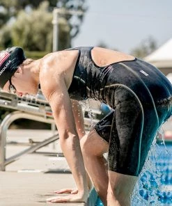 FINIS® Rival 2.0 Open Back Kneeskin | Elite Technical Racing Suit (Black)