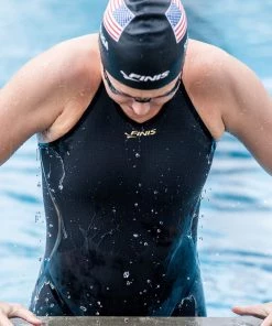 FINIS® Rival 2.0 Open Back Kneeskin | Elite Technical Racing Suit (Black)