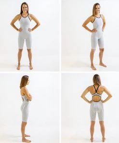 FINIS® Rival 2.0 Open Back Kneeskin | Elite Technical Racing Suit (Olivia Smoliga-White) Swim Fast⚡