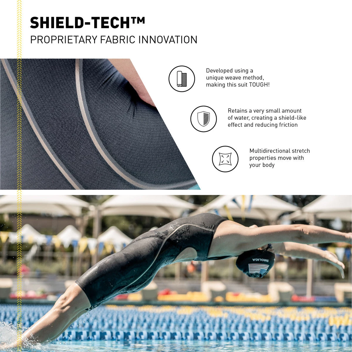 FINIS® Swim Fast⚡ Rival 2.0 Open Back Kneeskin | Elite Technical Racing Suit (James Guy-Blue)