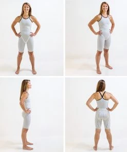 FINIS® Tech Suit Rival 2.0 Closed Back Kneeskin | Elite Technical Racing Suit (White)