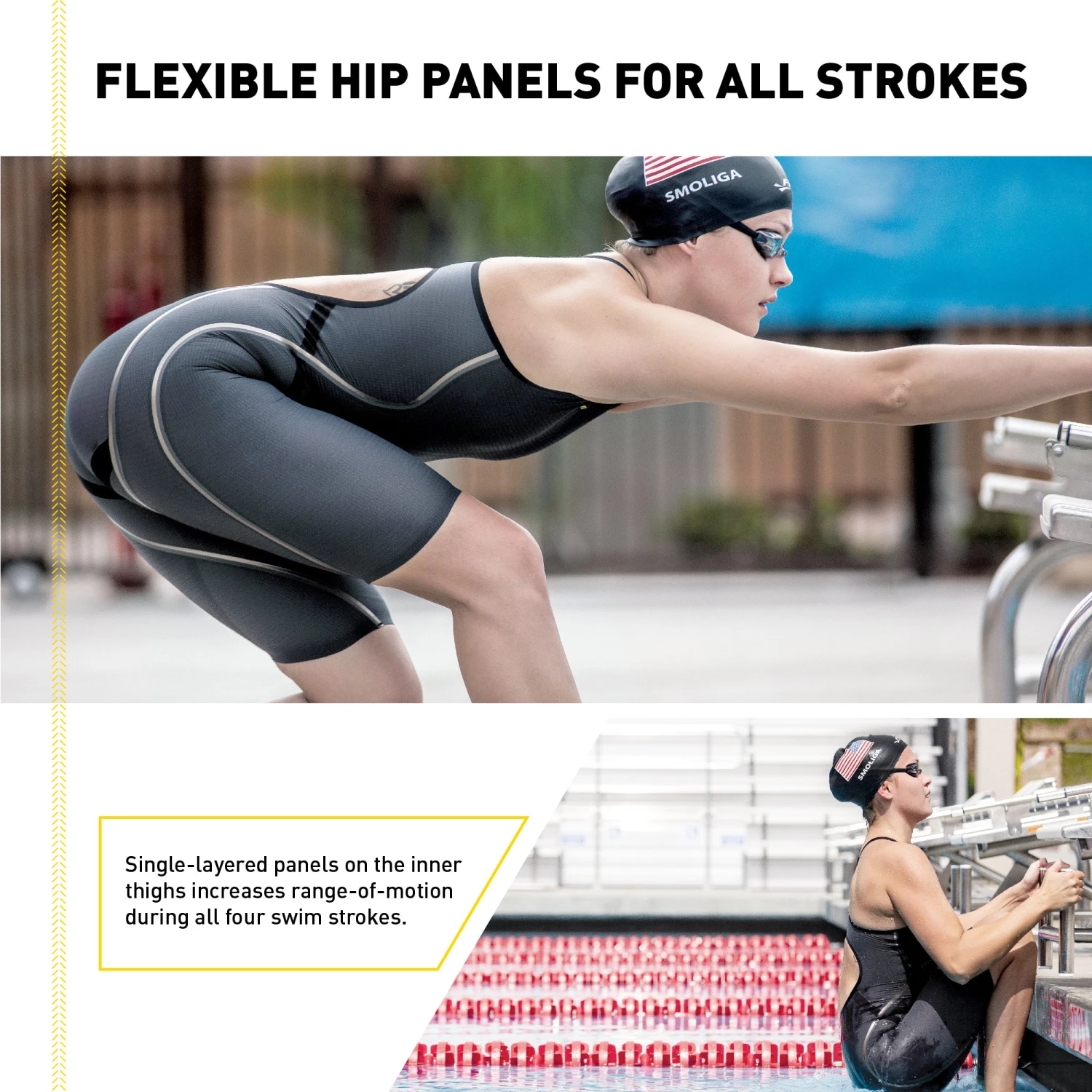 FINIS® Swim Fast⚡ Rival 2.0 Open Back Kneeskin | Elite Technical Racing Suit (James Guy-Blue)