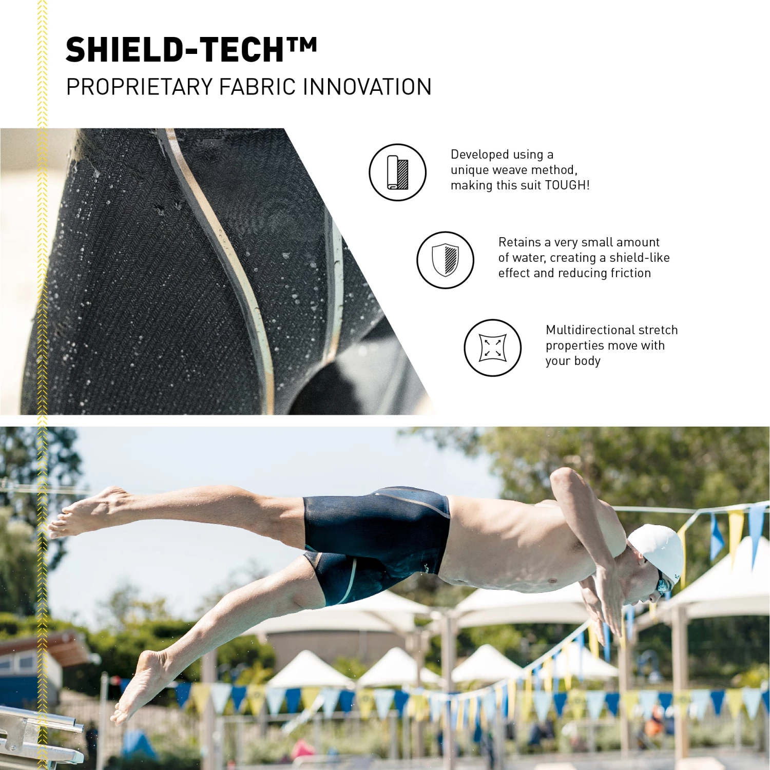 FINIS® Swim Fast⚡ Rival 2.0 Jammer | Elite Technical Racing Suit (James Guy-Blue)