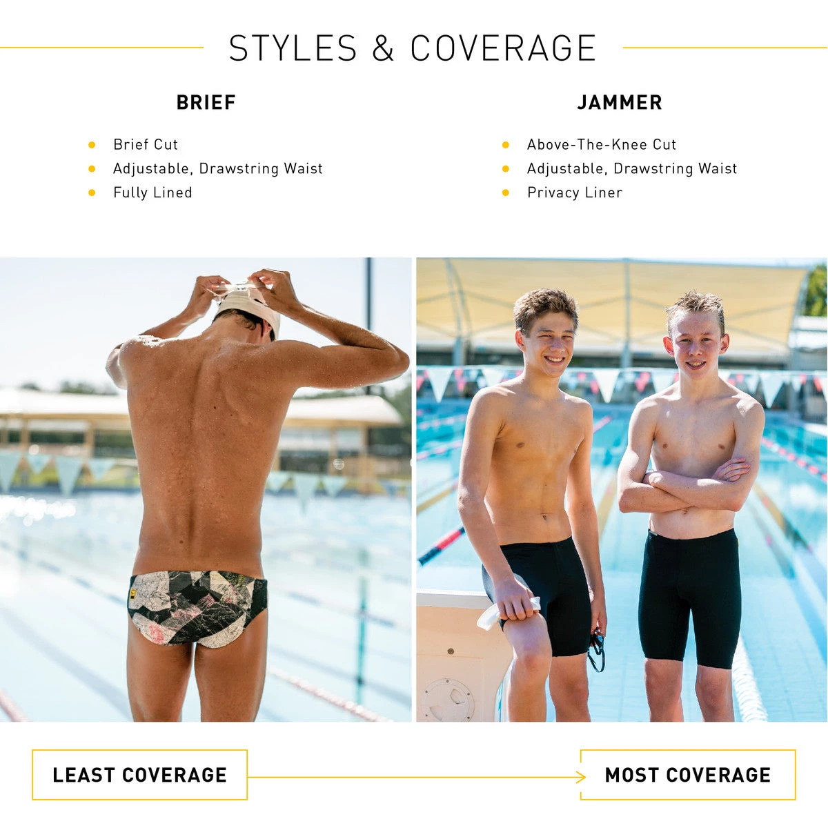 FINIS® Rotto Granite Brief | Durable Training And Competition Swimwear Men Swimwear