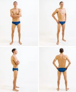 FINIS® Men Swimwear Maze Blue Brief | Durable Training And Competition Swimwear