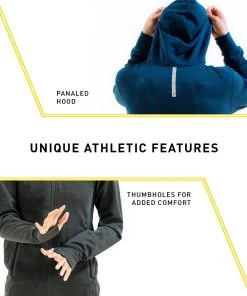 FINIS® Apparel Tech Jacket Mens | Full-Zip Hoodie (Black)