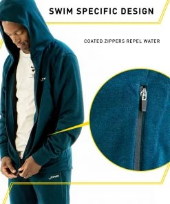 FINIS® Apparel Tech Jacket Mens | Full-Zip Hoodie (Navy)