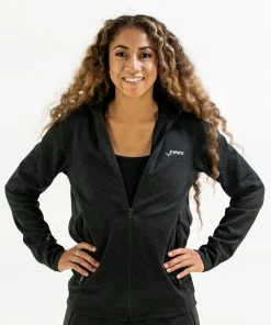 FINIS® Apparel Tech Jacket Womens | Full-Zip Hoodie (Black)