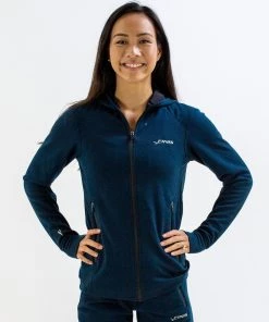 FINIS® Tech Jacket Womens | Full-Zip Hoodie (Navy)