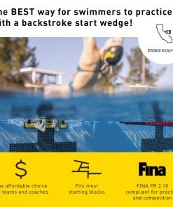 FINIS® Backstroke Start Wedge | Adjustable Nonslip Backstroke Starting Wedge
