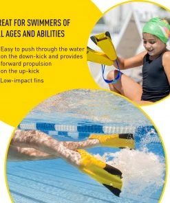 FINIS® Z2 Gold Zoomers® | Short Blade Swim Fins Technical