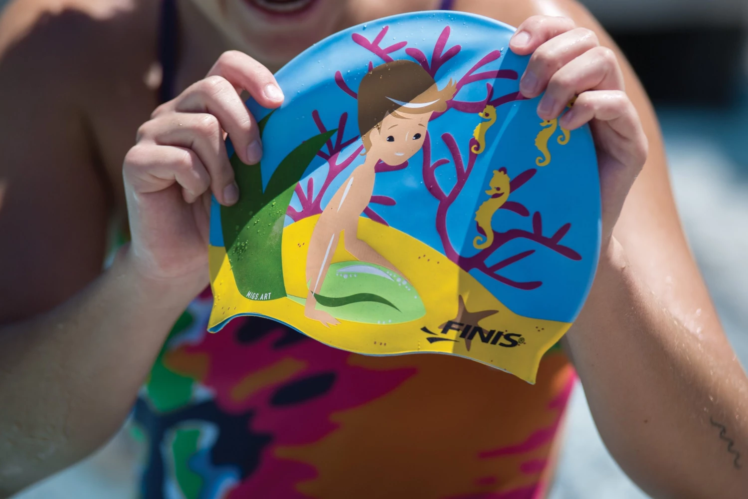 FINIS® Merman | Mermaid Silicone Swim Cap