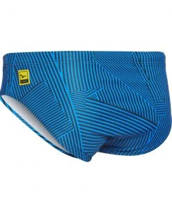 FINIS® Men Swimwear Maze Blue Brief | Durable Training And Competition Swimwear
