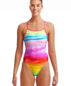 Funkita Ocean Ink | Ladies Tie Me Tight One Piece Women Swimwear