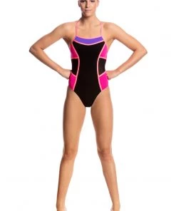 Funkita Women Swimwear PINK SHADOW | LADIES COLOUR BLOCK ONE PIECE