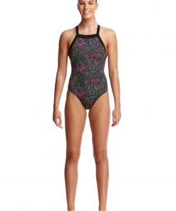 Funkita Women Swimwear POISON POP | LADIES SKY HI ONE PIECE