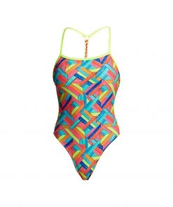 Funkita Women Swimwear PANEL POP | LADIES TWISTED ONE PIECE