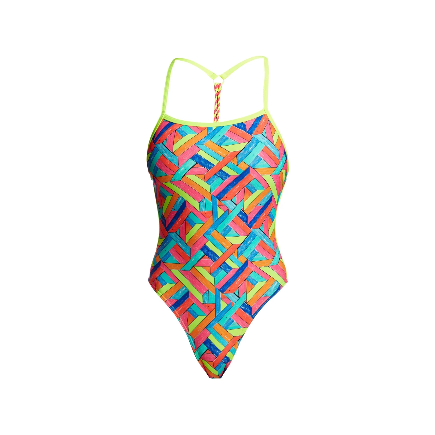 Funkita Women Swimwear PANEL POP | LADIES TWISTED ONE PIECE