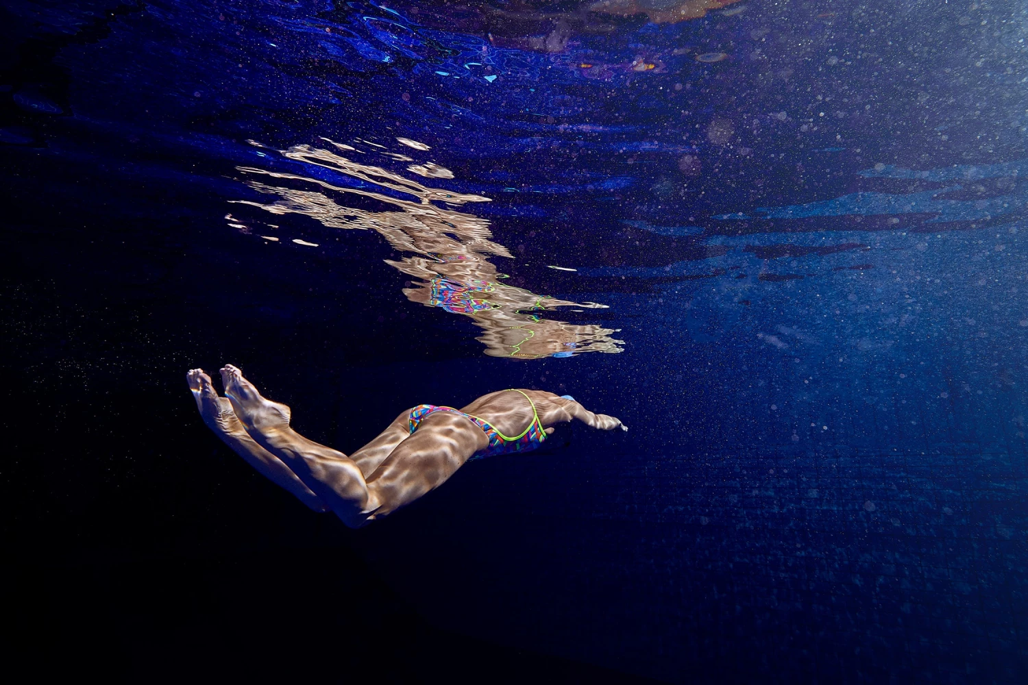 Funkita Women Swimwear PANEL POP | LADIES TWISTED ONE PIECE