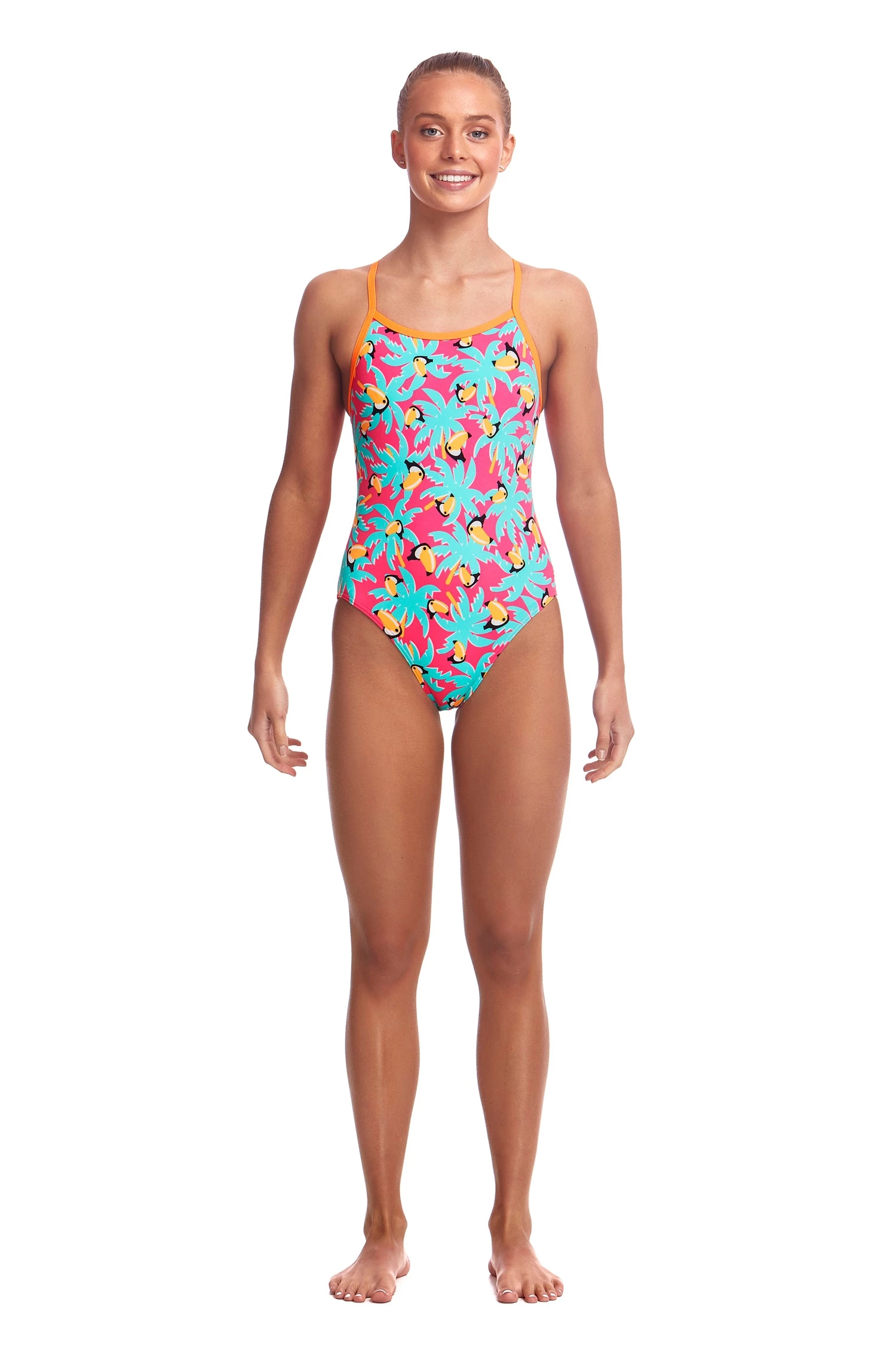 Funkita Girls Swimwear TOUCAN TANGO | GIRLS ECO SINGLE STRAP ONE PIECE