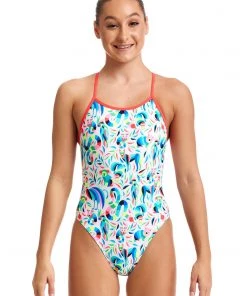 Funkita Girls Swimwear Winter Woolies | Girls Single Strap One Piece