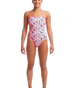 Funkita Women Swimwear PINK PANDA | LADIES ECO SINGLE STRAP ONE PIECE