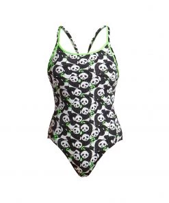 Funkita Women Swimwear PANDADDY | LADIES ECO DIAMOND BACK ONE PIECE