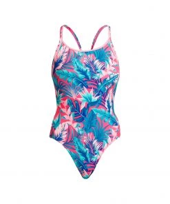 Funkita Women Swimwear Trop Fest | Ladies Eco Diamond Back One Piece