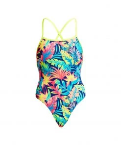 Funkita Women Swimwear Palm Off | Ladies Eco Strapped In One Piece