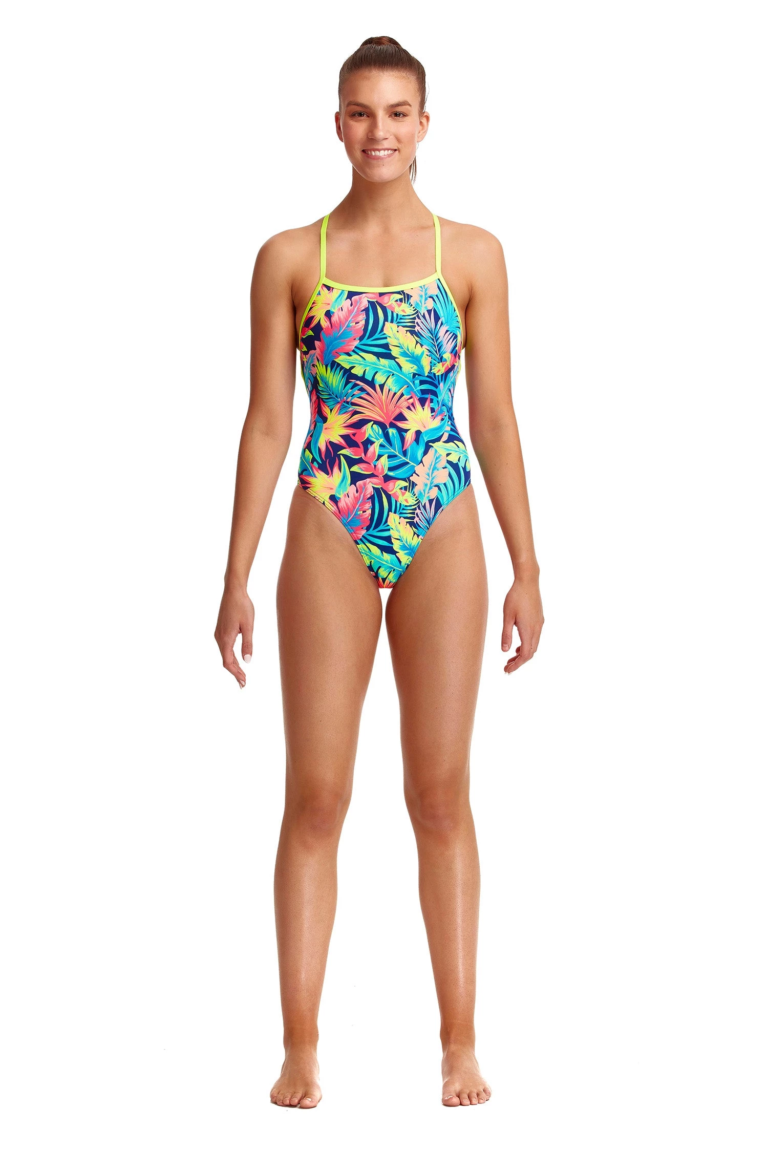 Funkita Women Swimwear Palm Off | Ladies Eco Strapped In One Piece