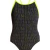 Funkita Girls Swimwear BINARY BABE | GIRLS DIAMOND BACK ONE PIECE