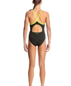 Funkita Girls Swimwear BINARY BABE | GIRLS DIAMOND BACK ONE PIECE