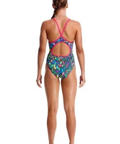 Funkita Girls Swimwear FEATHER FIESTA | GIRLS DIAMOND BACK ONE PIECE