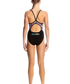 Funkita Girls Swimwear HANDSOME RANSOM | GIRLS DIAMOND BACK ONE PIECE