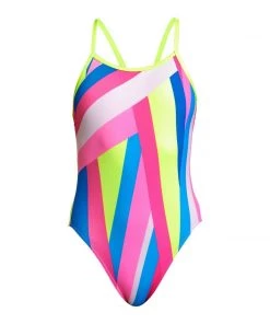 Funkita Girls Swimwear Jagged Pill | Girls Single Strap One Piece