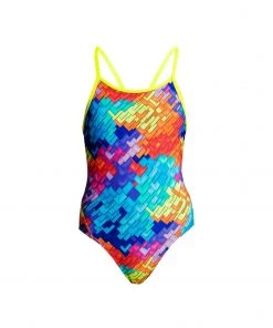 FUNKITA Girls Swimwear LAYER CAKE | GIRLS DIAMOND BACK ONE PIECE