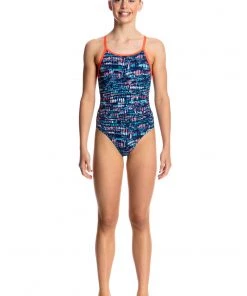 FUNKITA LOTSA DOTS | GIRLS DIAMOND BACK ONE PIECE Girls Swimwear