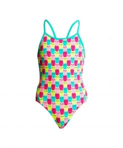 Funkita Girls Swimwear MINTY MITTENS | GIRLS DIAMOND BACK ONE PIECE