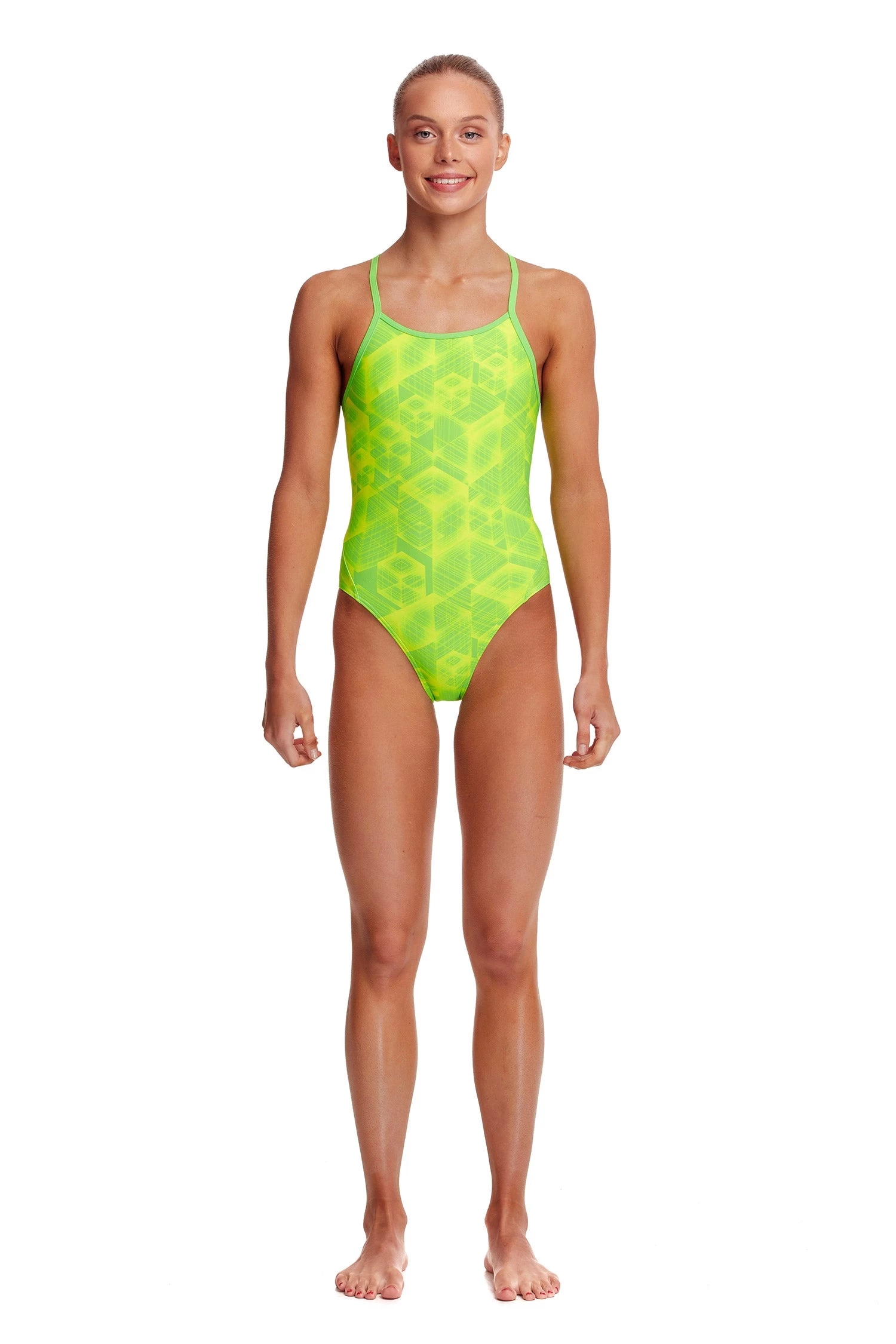 Funkita Neon Orbiter | Girls Diamond Back One Piece Girls Swimwear