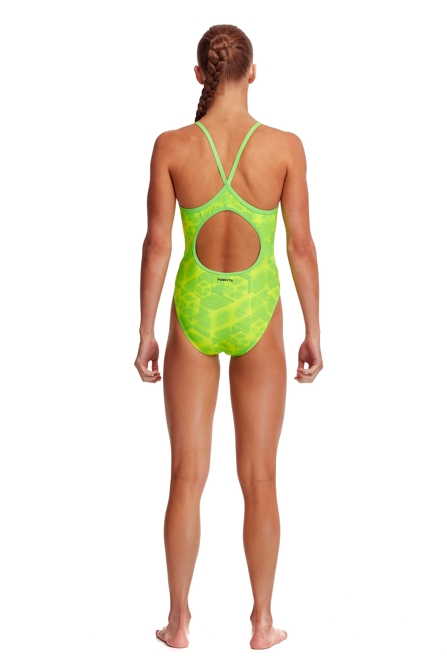 Funkita Neon Orbiter | Girls Diamond Back One Piece Girls Swimwear