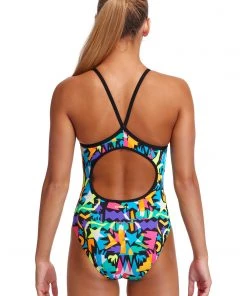 Funkita Paper Cut | Girls Diamond Back One Piece