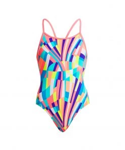 Funkita PASTEL PANEL | GIRLS DIAMOND BACK ONE PIECE Girls Swimwear