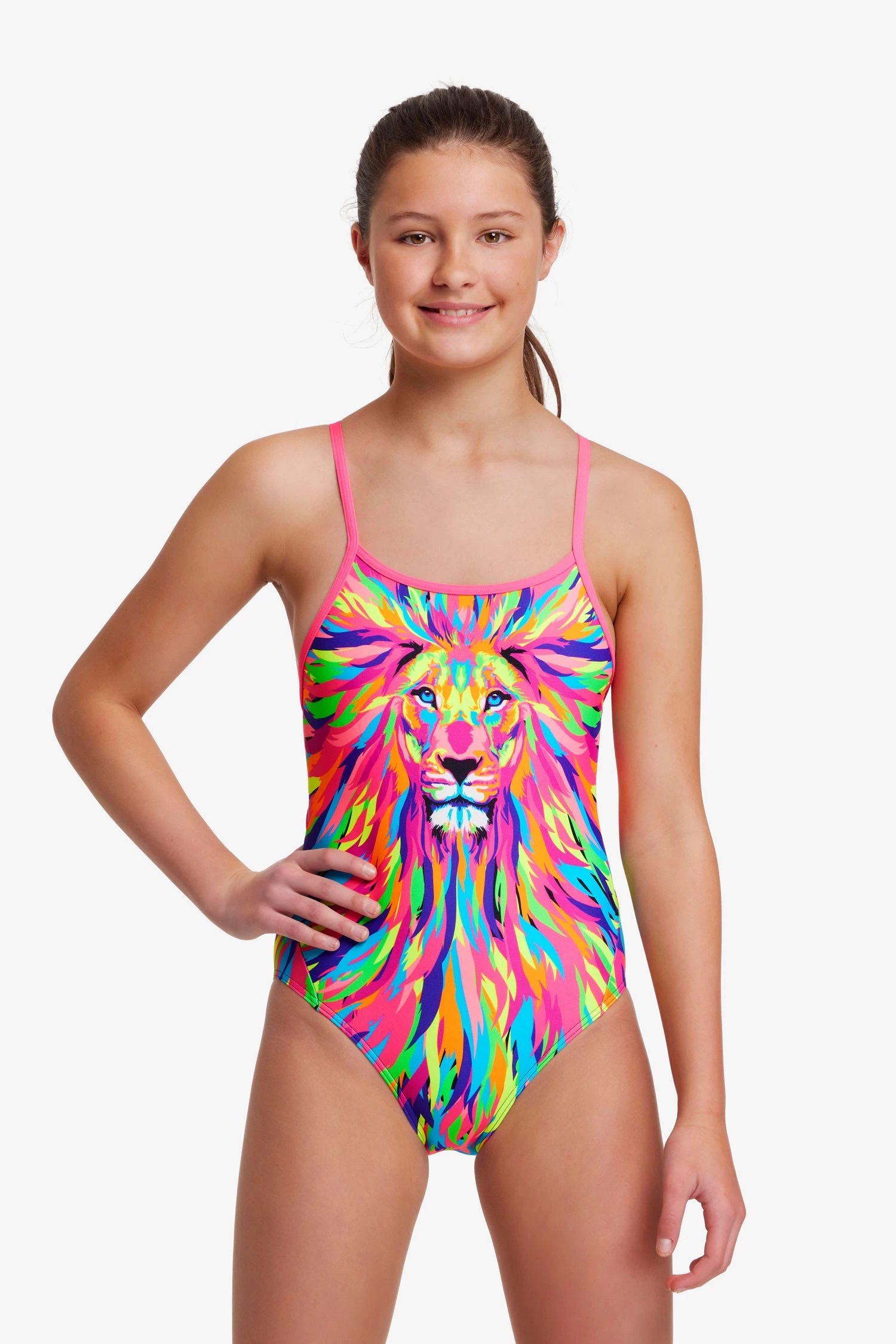 Funkita Girls Swimwear Pride Power | Girls Diamond Back One Piece
