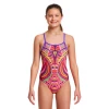 Funkita Girls Swimwear Primal Party | Girls Diamond Back One Piece