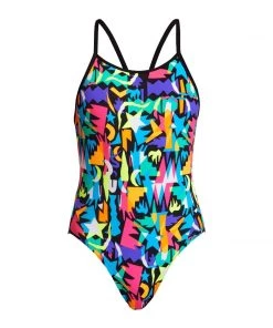Funkita Paper Cut | Girls Diamond Back One Piece