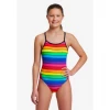 Funkita Rainbow Racer | Girls Diamond Back One Piece Girls Swimwear