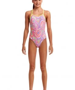 Funkita Sugar Highs | Girls Diamond Back One Piece Girls Swimwear